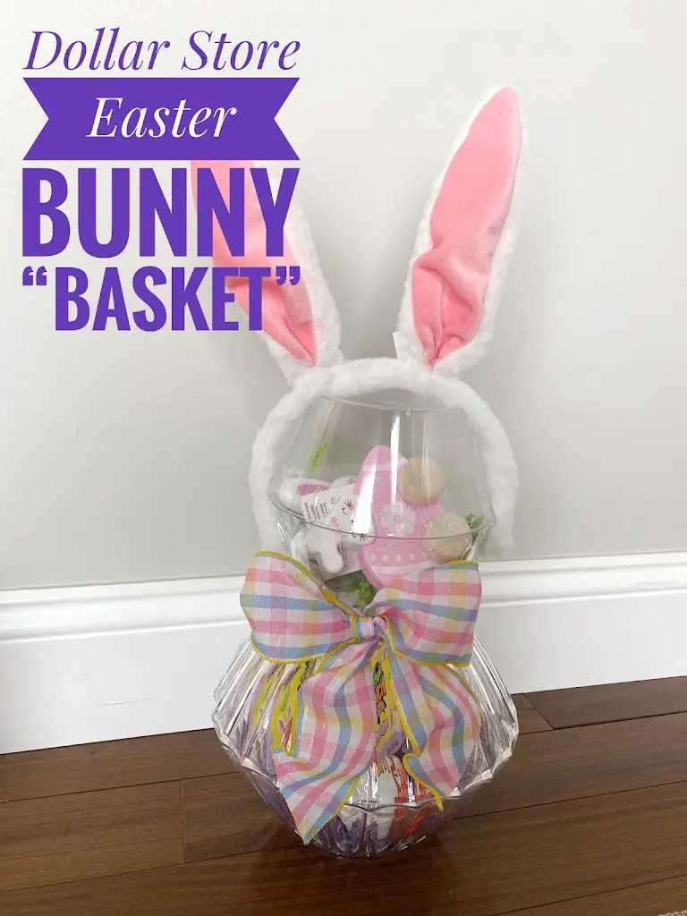 Dollar Store Easter Bunny “Basket”