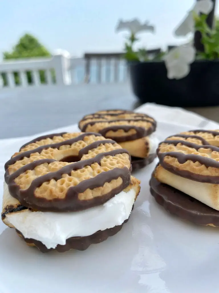 Fudge Striped Cookie S’mores