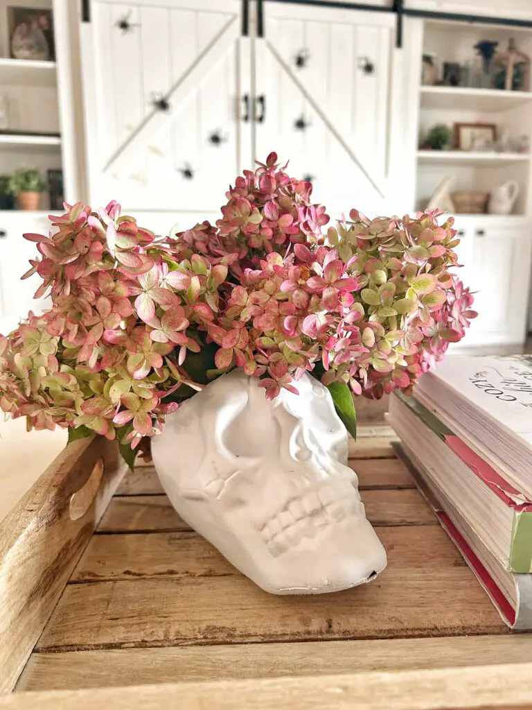 Halloween Skull Vase