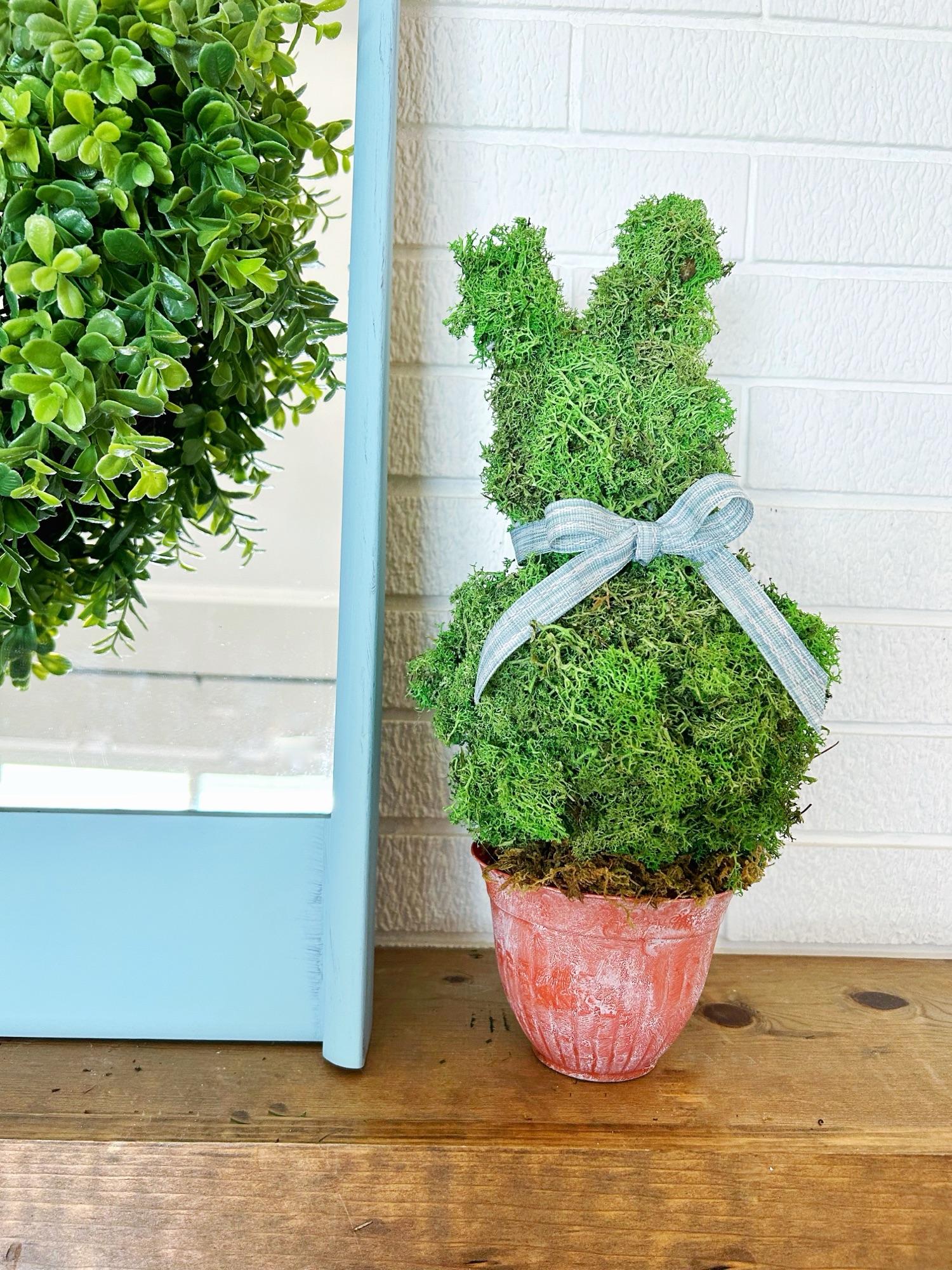 Easy DIY Easter Bunny Topiary - Family and the Lake House